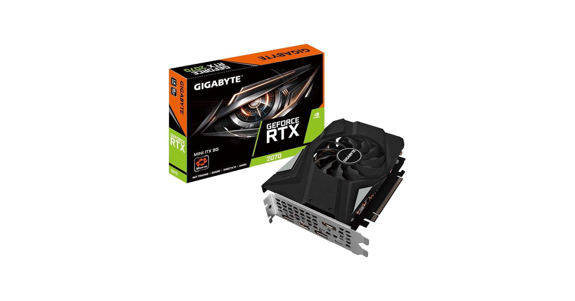 GeForce RTX 2070 Mini ITX 8G（GIGABYTE） GeForce RTX™ 2070 MINI ITX 8G